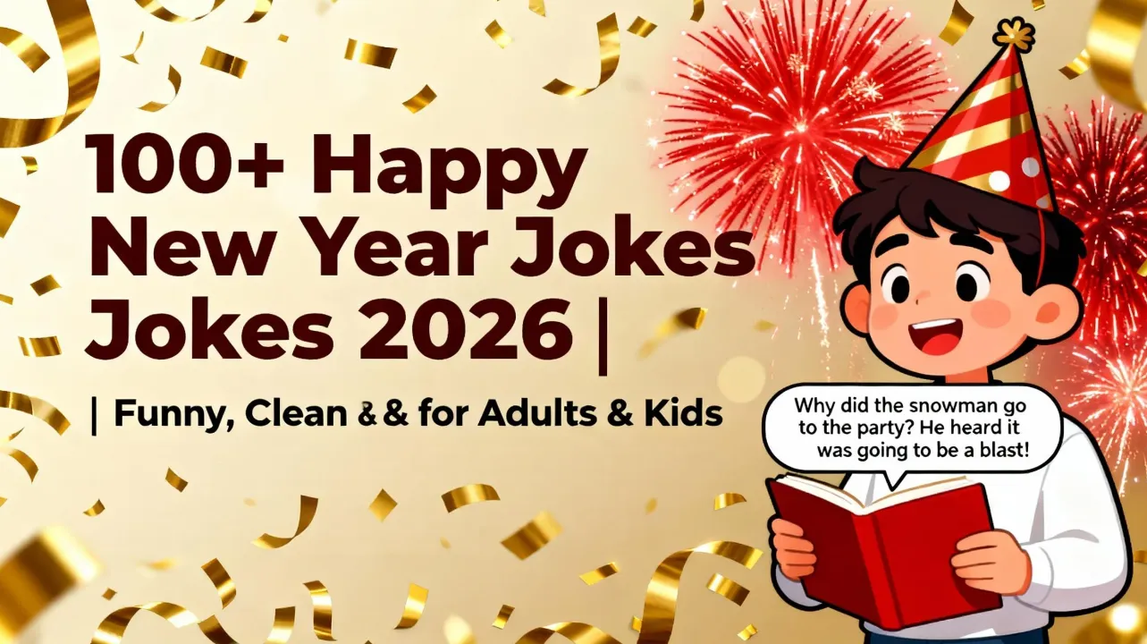 100+ Happy New Year Jokes 2026 Funny, Clean & One-Liner Jokes for Adults & Kids