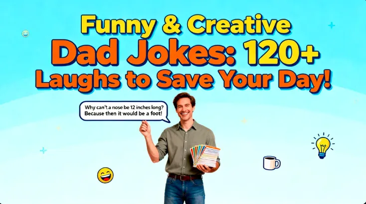 Funny & Creative Dad Jokes: 120+ Laughs to Save Your Day!