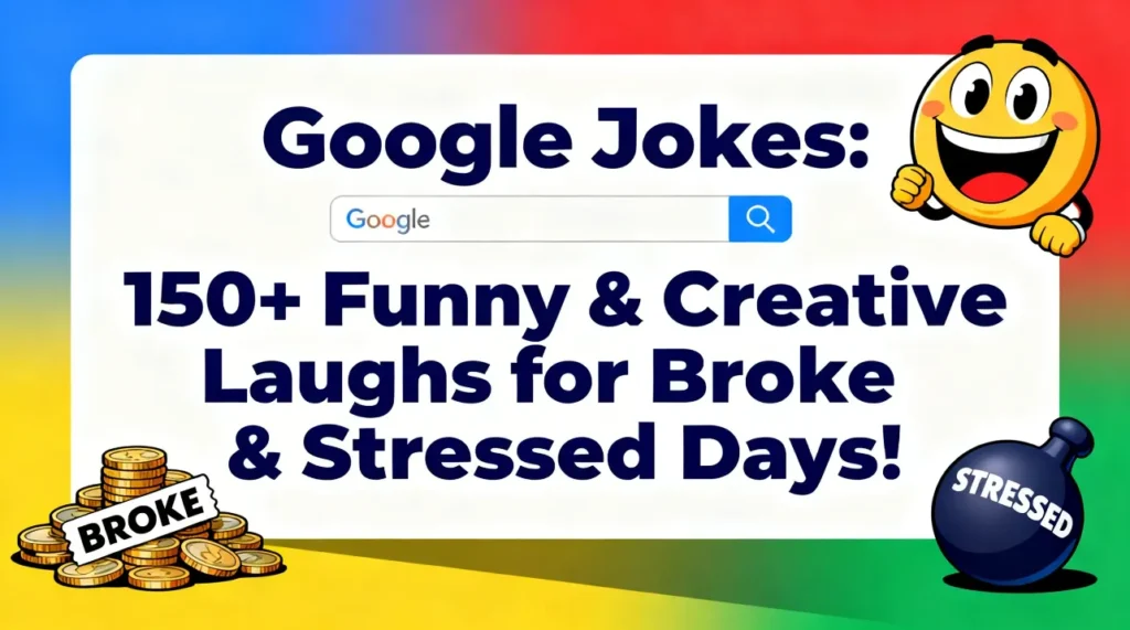 Google Jokes 150+ Funny & Creative Laughs for Broke & Stressed Days!