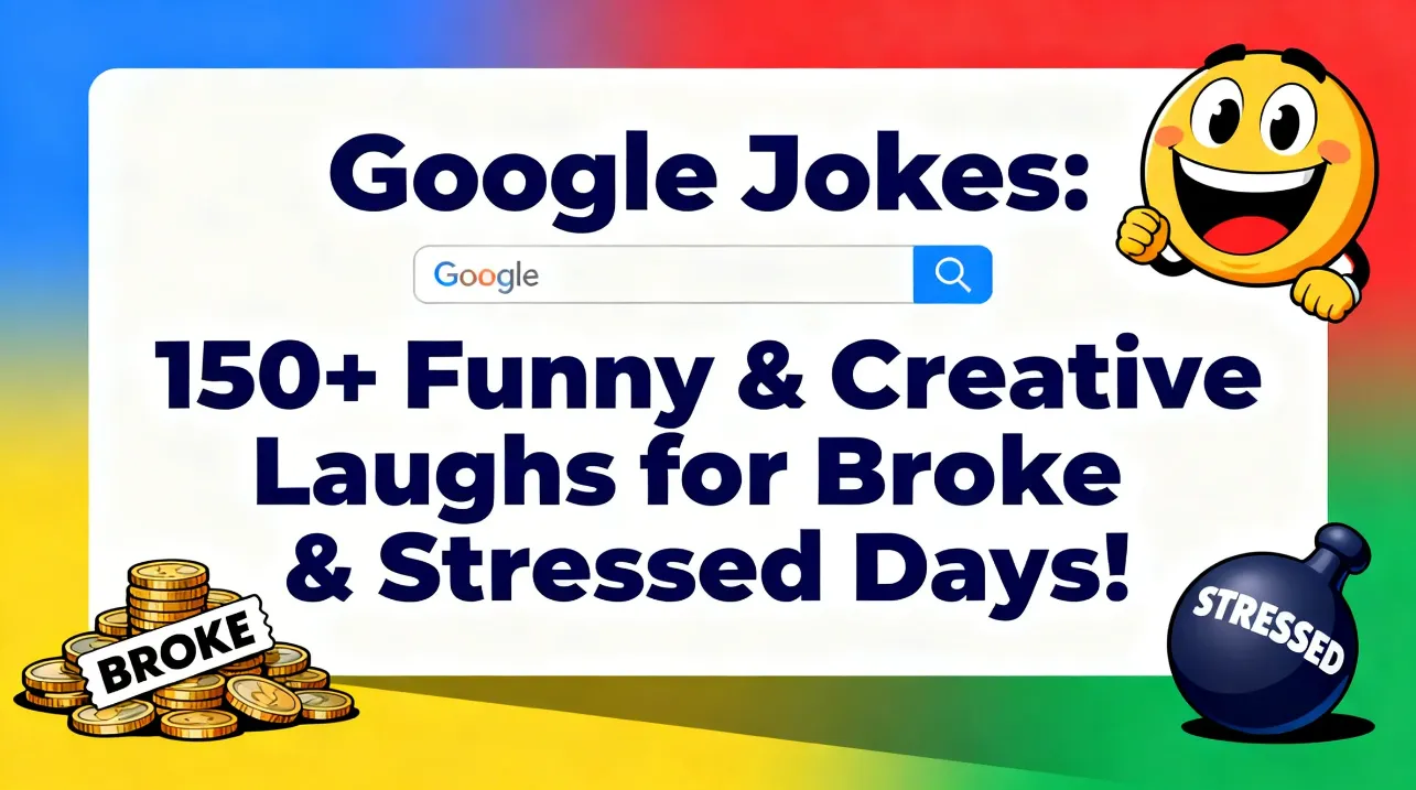 Google Jokes 150+ Funny & Creative Laughs for Broke & Stressed Days!